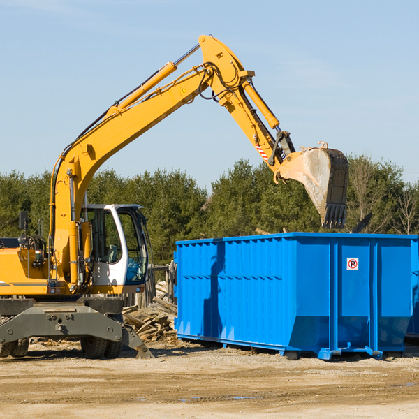 what kind of customer support is available for residential dumpster rentals in Benzonia